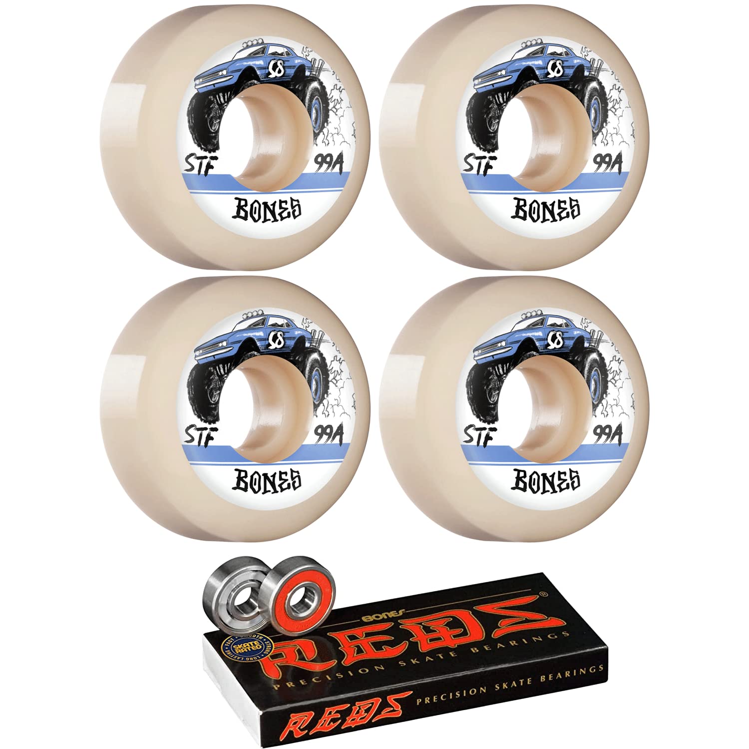 BONES STF V5 58mm スケートボードホイール 4個セット